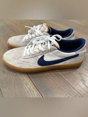 Nike Heritage VULC Men's Canvas & Suede Sneaker - White, Navy, Gum